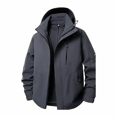 Fleece-Fodrad teknisk jacka